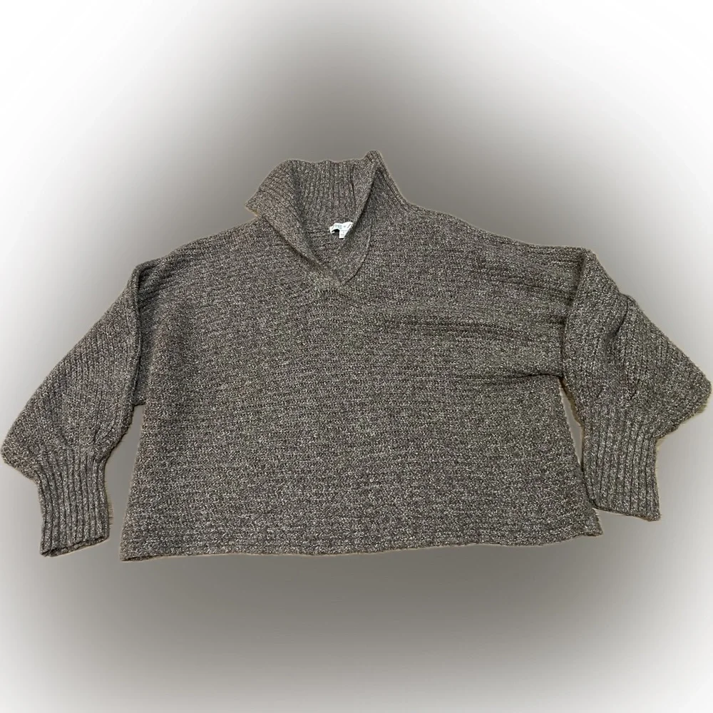 She + Sky Women’s Brown Sweater Large- GUC